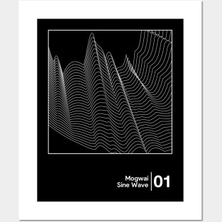 Mogwai - Sine Wave / Minimal Style Graphic Artwork Posters and Art